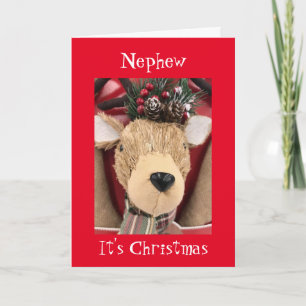 **NEPHEW** MERRY CHRISTMAS VON REINDEER KARTE