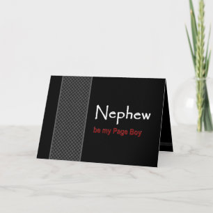 NEPHEW Page Boy Wedding Einladung