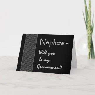 NEPHEW sein mein Trauzeuge Hochzeitseinladung Einladung