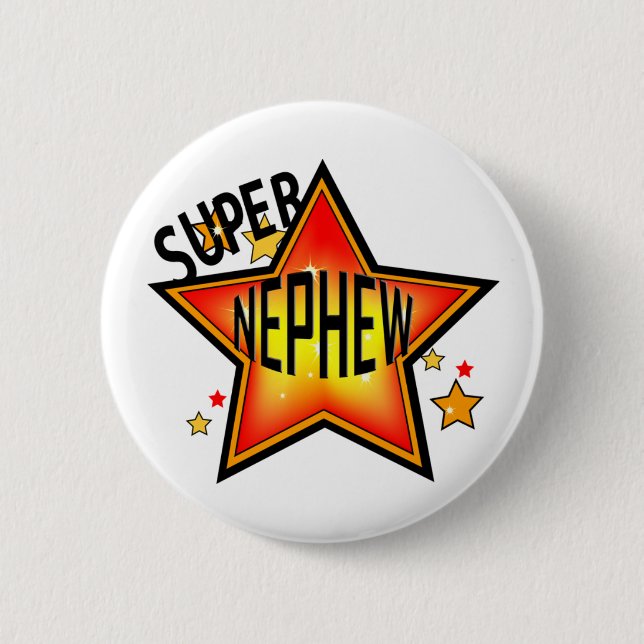 Nephew Super Star Funny Button (Vorderseite)