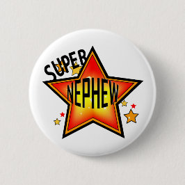 Nephew Super Star Funny Button