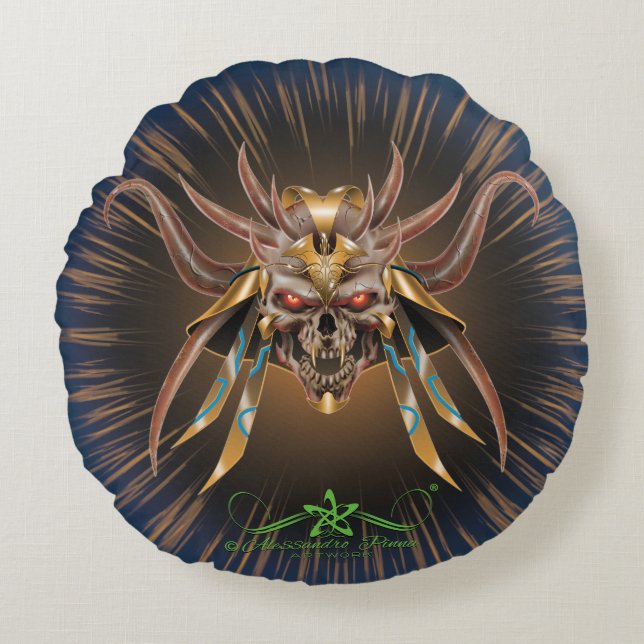 Nephila Rundes Kissen (Vorderseite)