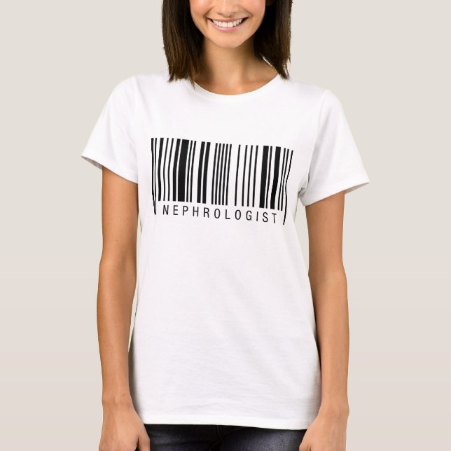 Nephrologe Barcode T-Shirt (Vorderseite)