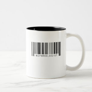 Nephrologe-Barcode Zweifarbige Tasse