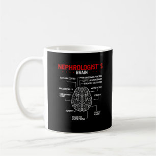 Nephrologe Dr. Brain Kidney Chirurg Tech Kaffeetasse