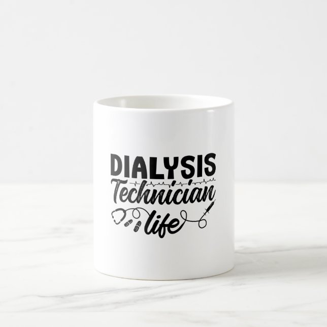 Nephrologie Dialyse Nurse Dialyse Technisches Lebe Kaffeetasse (Mittel)