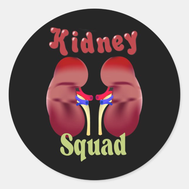 Nephrologie Dialysetechniker Runder Aufkleber (Vorderseite)