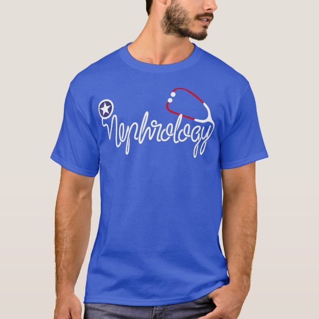 Nephrologie Doktor Stethoskop Nierendialyse T-Shirt (Vorderseite)