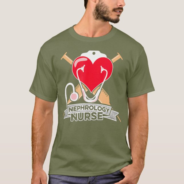 Nephrologie Krankenpflege Dialysebehandlung T-Shirt (Vorderseite)