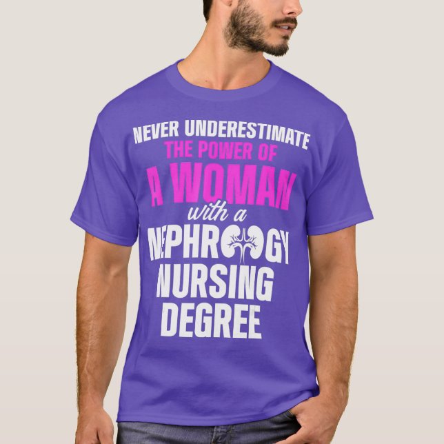Nephrologie Krankenschwester Frau Dialysedialyse T-Shirt (Vorderseite)
