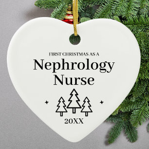 Nephrologie-Krankenschwester Neuer Job Weihnachten Keramik Ornament