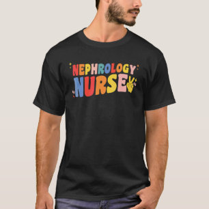 Nephrologie-Krankenschwester Retro Groovy Dialyse T-Shirt