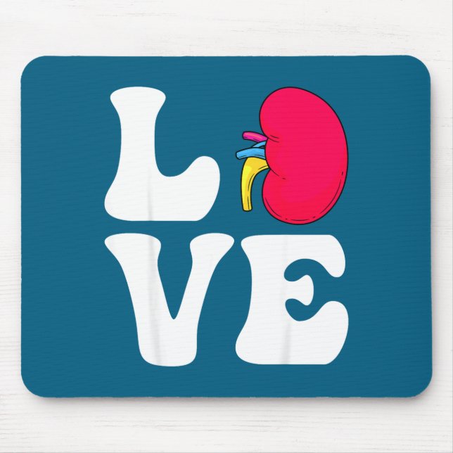 Nephrologie-Krankenschwester Valentinstag Dialyse  Mousepad (Vorne)