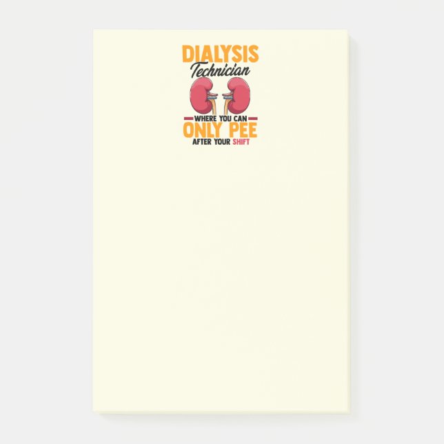 Nephrologie Niere   Post-it Klebezettel (Vorderseite)