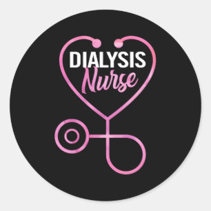 Nephrologie Nurse Dialysis Nurse Runder Aufkleber