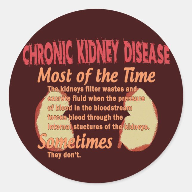 Nephrologie T - Shirt & Geschenke Runder Aufkleber (Vorderseite)