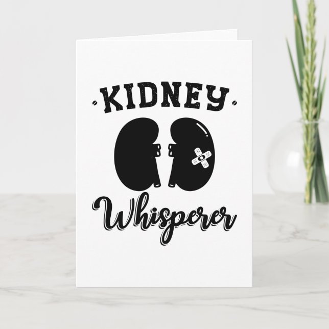 Nephrologie Tech Kidney Whisperer Dialysis Nurse Karte (Vorderseite)