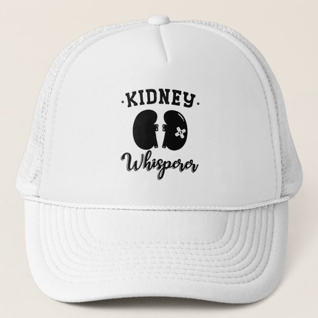 Nephrologie Tech Kidney Whisperer Dialysis Nurse Truckerkappe (Vorderseite)