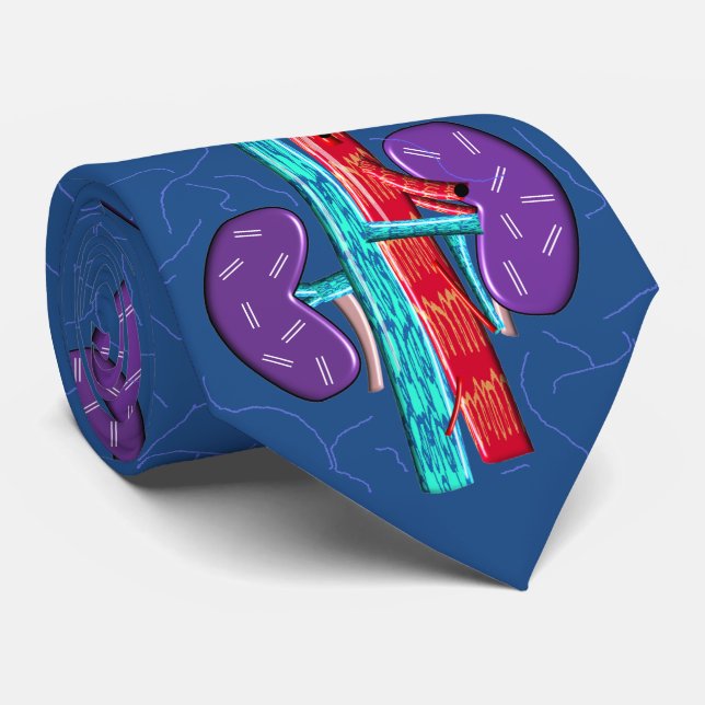 Nephrologistische Krawatte Einzigartiges Künstleri (Gerollt)