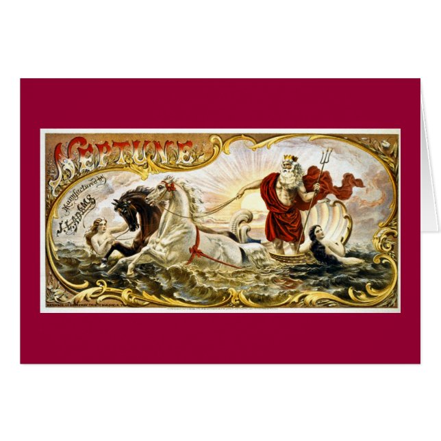 Neptun 1866 - Vintager Aufkleber (Vorderseite (Horizontal))