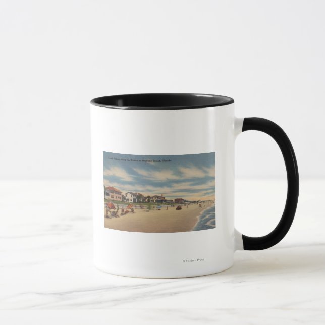 Neptun Beach, FL - Sicht auf Zuhause Tasse (Rechts)