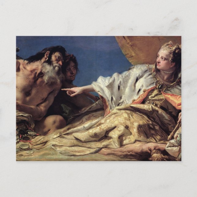 Neptun bietet Geschenke für Venedig an (Deckenfres Postkarte (Vorderseite)