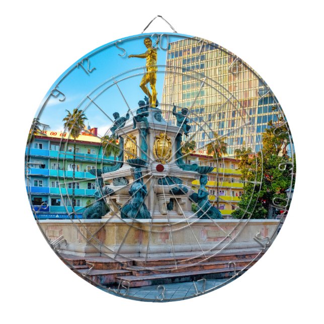 Neptun-Brunnen Dartscheibe (vorne)