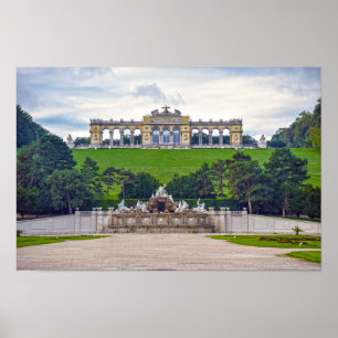 Neptun-Brunnen und Gloriette, Schonbrunn Palace Poster