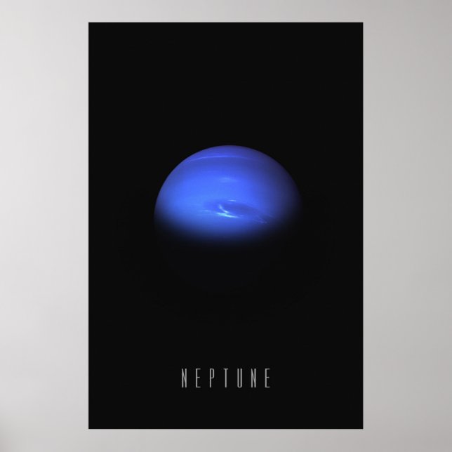 Neptun - Der windige blaue Riese des Äußeren Solar Poster (Vorne)