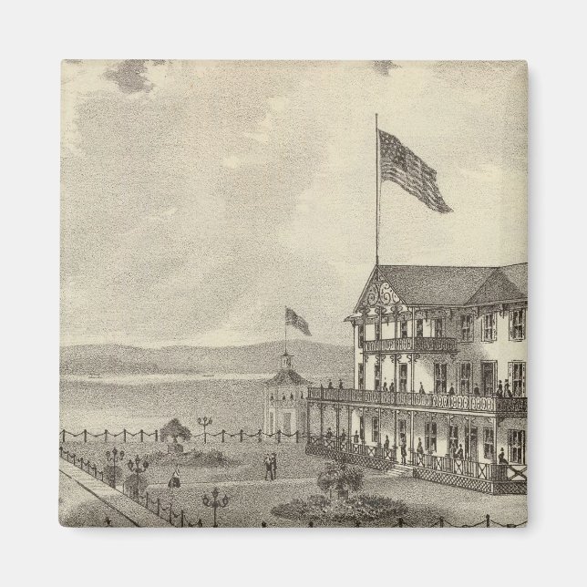 Neptun House, Ocean Beach, NJ Magnet (Vorne)