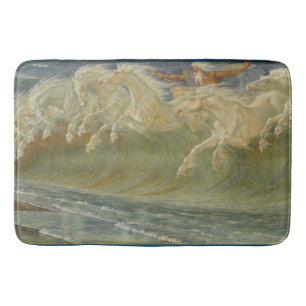Neptun-Pferde von Walter Crane Badematte