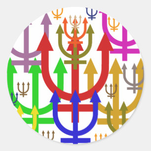 Neptun Runder Aufkleber