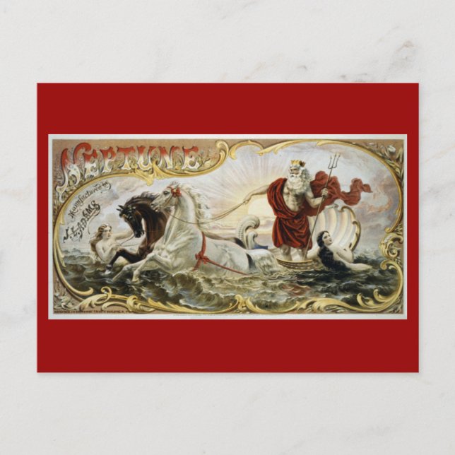 Neptun-Tabak Postkarte (Vorderseite)