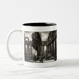 Neptun-Tempel, Paestum - Giovanni Piranesi Zweifarbige Tasse