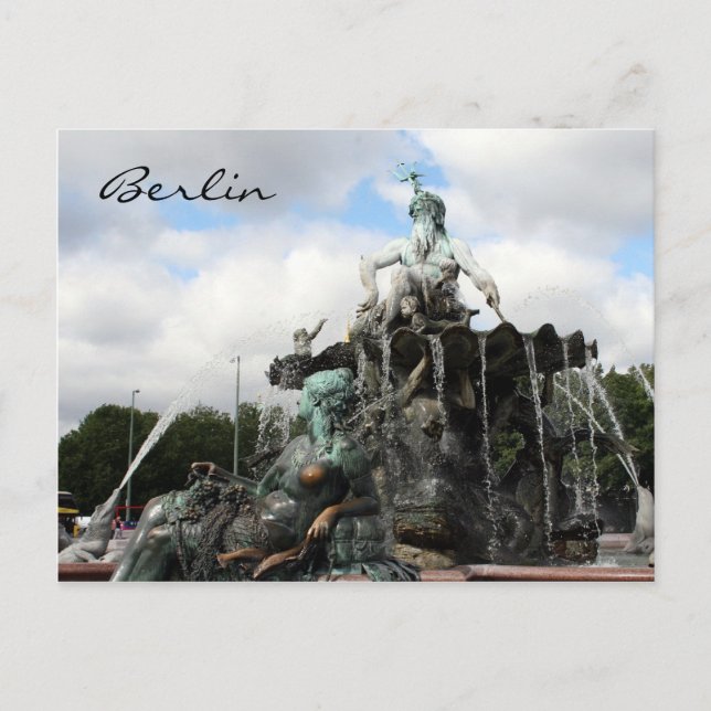 Neptunbrunnen Postkarte (Vorderseite)