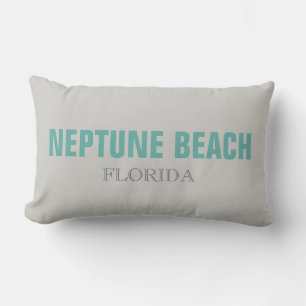 Neptune Beach Florida Beach Throw Kissen