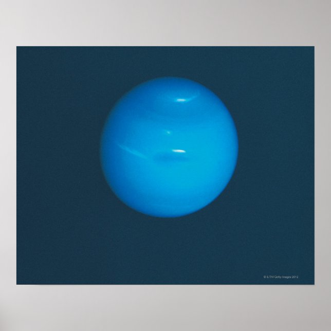 Neptune, dynamic blue-green atmosphere poster (Vorne)