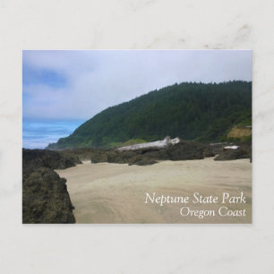 Neptune Staat Park, OR Postkarte