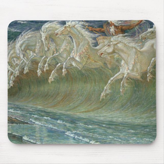 Neptunes Pferde Mousepad (Vorne)