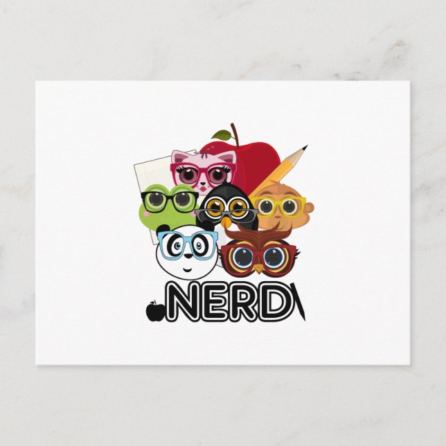 Nerd 3 postkarte (Vorderseite)