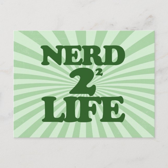 Nerd 4 Lebensdauer Postkarte (Vorderseite)