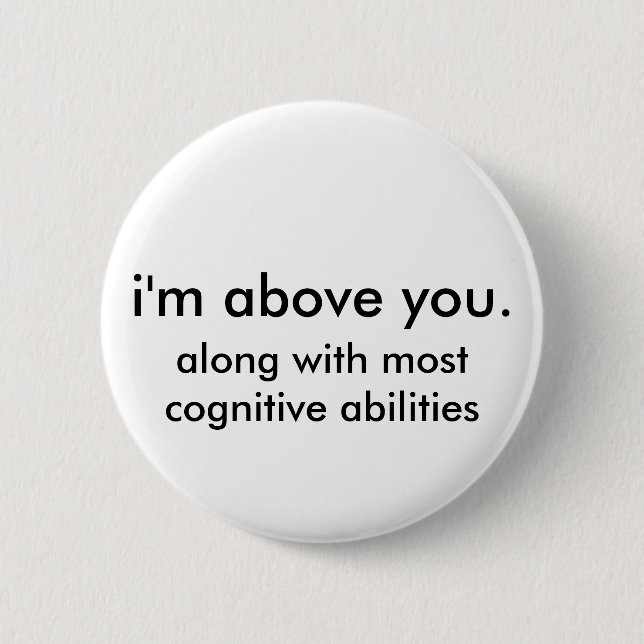 Nerd-Achtung Knopf Button (Vorderseite)