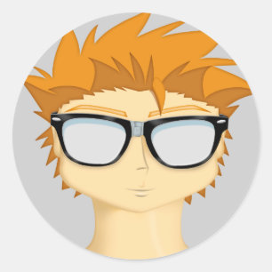 Nerd-Aufkleber Runder Aufkleber