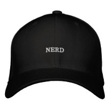 Nerd bestickter Baseballhut