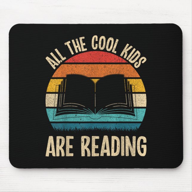 Nerd Buchbibliothek für lustige Lesebücher Mousepad (Vorne)