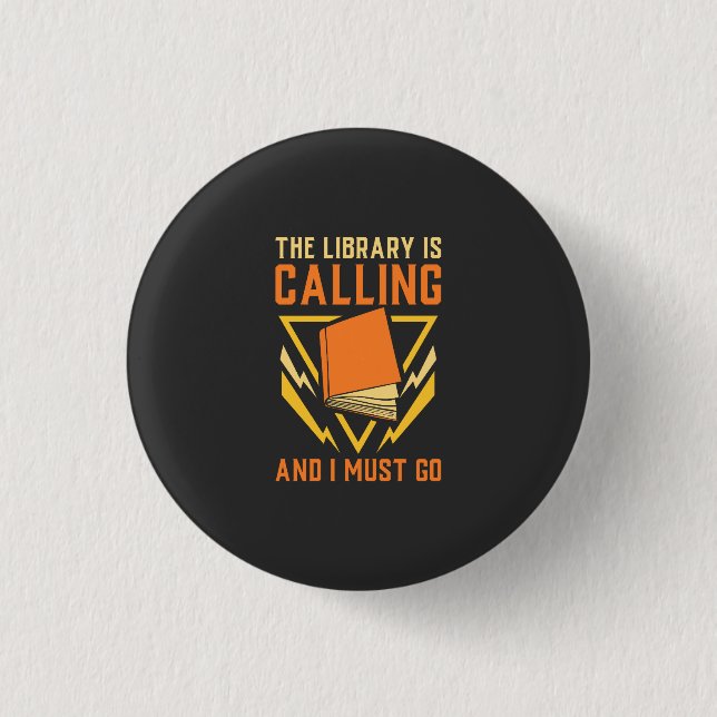 Nerd buchen - Die Bibliothek ruft an Button (Vorderseite)
