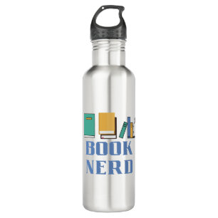 Nerd buchen edelstahlflasche
