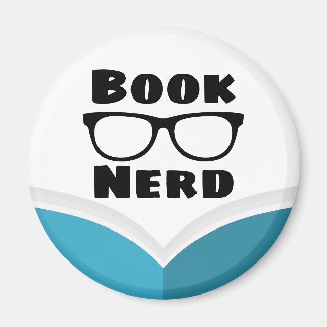 Nerd buchen magnet (Vorne)