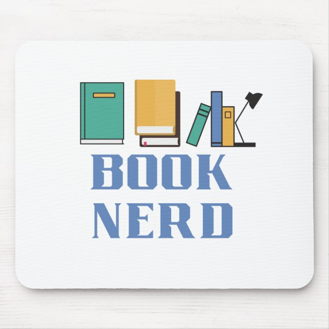 Nerd buchen mousepad (Vorne)