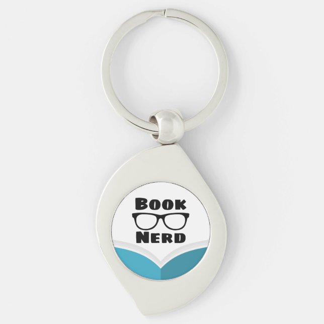 Nerd buchen schlüsselanhänger (Vorderseite)